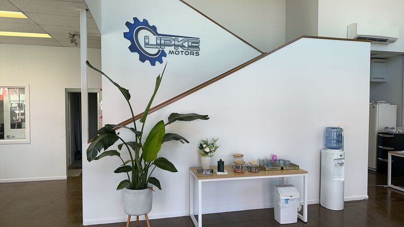 The Lipke Motors reception area